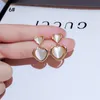 925 Silver Needle Opal Earrings Love flower Premium stud earrings
