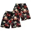 Shorts pour hommes Style de vacances hawaïen fleur palmier Joggers Streetwear taille élastique cordon Fitness Homme hommes vêtements