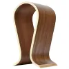 Accessoires 2023 Holzkopfhörerständer U Form Kopfhörerhalter Klassischer Walnuss -Finish -Headset -Ständer für Home Office Studio Schlafzimmer