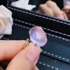 Bagues de cluster KJJEAXCMY Fine Bijoux Naturel Rose Quartz 925 Sterling Argent Hommes Femmes Bague Support Test Classique