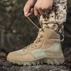 HBP Non-Brand Men hiking Boot New Fashion High Quality Waterproof Camouflage Tactical Desert Ankle Boots Mens Shoes Plus Size 47