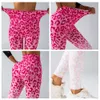 Lu Pant Align Align Lu Lemon Print Leggings da yoga a nove punti leopardati alla moda con vita alta e colore sfumato Donna 2024 Gym Jogger Spor