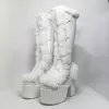 ブーツIppeum White Platform Boots Y2Kチャンキーヒールキャメルロリータブラッツシューズ