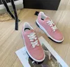 designer Womens shoes new channelShoes luxury Black White Grey Khaki pink Sneakers men womens sports running Casual Shoes