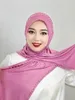 Ethnic Clothing Eid Ramadan Women Muslim Hijab Beaded Arab Long Hijabs Paryer Headscarf Soft Easy To Wear Turkish Head Wrap Scarf 2024