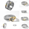 Anneaux Twisted Femmes Tressé Designer Hommes Bijoux De Mode Pour Croix Classique Bague En Cuivre Fil Vintage X Fiançailles Anniversaire Cadeau 916