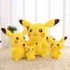 35 cm pika plysch leksaker kawaii anime gul plysch docka mjuk fylld tecknad docka födelsedag present