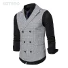 VESTS 2023 NYA HERS PLAID kostym Vest Business Casual Wedding Waistcoat Slim Fit Sleeveless Offcie Single Breasted Suit Vests Man