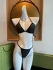 Bikini designer costume da bagno costume da bagno costume da bagno nero seccatura rapida sexy triangolare triangolo vintage floreale di lusso protezione solare r1