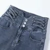 Women's Jeans Spring Winter 2024 Womens Fashion High Waist Wide Leg Baggy Woman Denim Capris Pants Jean Mom Trousers