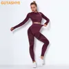 Lu Align Suit Yoga Clothing Sports Outfit Fiess Set Wear High Waist Gym Seamless Workout Clothes Women 2024 Gym Jogger Sp