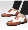 HBP Non-Marque Tendance De La Mode Décontractée Simple Chaussures Pour Hommes En Cuir Confortable En Cuir Blanc À La Main En Cuir PU Pleine Fleur Oxford Chaussures Habillées