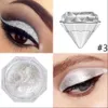 Purple Shadow Sier Gold Shimmer EyeaAhdow Cream Eye Makeup vattentät glitter Eyeshadow Party Pigmentl2403