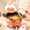 GIANXI Pumpkin Pot Multifunctional Cast Iron Slight Pressure Cooker Braise Boil Steam Stew Nonstick Pots Cooking 240308