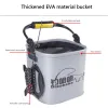 Boxes 20/22CM Thicken Collapsible Fishing Bucket Portable EVA Fishing Bag Live Fish Box Camping Water Container Fishing Bait Buckets