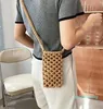 Shoulder Bags Women Fashion Small Crossbody Solid Color Hollow-out Woven Crochet Lightweight Braided Handbag