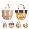 Strand woody väska halm kvinnor mens designer lyx raffia väv koppling handväska crossbody axel shopping väskor topphandtag pochette berömd stor tygväska handväska hobo