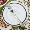Knives Vintage Western Gold Plated Dinnerware Dinner Fork Knife Set Golden Cutlery Stainless Steel Engraving Tableware