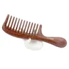 Green Sandalwood Width Tooth Comb- Anti Static Comb Red Sandalwood Width Tooth Fine Tooth Comb 240314