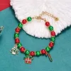 Chain Fashion Christmas Bracelet for Women Santa Claus Snowman Snowflake Pendant Metal Chain Bangles Xmas New Year Jewelry GiftsL24