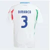 2024 Italys 125 års jubileum Soccer Jerseys Player Version Maglie Da Calcio Totti Verratti Chiesa Italia 23 24 Fotbollskjortor Män Set Kids Kit Uniform