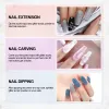 Kits COSCELIA Acrylic Nail Kit Professional Nail Supplies Set Crystal Powder Glitter Manicure Set Nail Art Acrylic Liquid Fake Nails