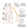 Foulards personnalisés Imprimer Peach et Goma Écharpe Femmes Hommes Hiver Chaud Mode Polyvalent Châles Wraps