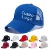 Los sombreros de malla de las mujeres casuales del color sólido de los hombres de encargo del béisbol de las gorras de bola venden al por mayor el logotipo unisex bordado