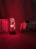 Night Lights Black Lagoon Revy Led Light For Bedroom Decor Colorful Nightlight Anime Gift 3D Lamp