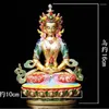 Decorative Figurines Handpainted Amitayus Amitabha Meditation Buddha Of Wealth Luck Divinity Statue