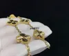 Designer Jewelry Cleef Armband 2024 Luxe VAN Clover Armband Parel 4 Stuks 18K Gouden Ketting Oorbellen Diamant Bruiloft Laser Merk Charme