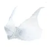 BRAS LACE Sheer BH Ladies de Big Cup Ultra Thin Sexig andningsunderkläder med underwire broderi blommor plus storlek