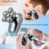 Electric Shavers Rechargeable and powerful beard electric shaver mens body trimmer facial beauty kit electric shaver shaver Q240318