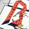 Sciarpa di seta di design per sciarpe da donna fascia moda tote bagaglio lettere stampate floreali avvolgere la testa regalo di San Valentino sciarpa di lusso rosa nero PJ079 C23