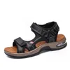 HBP Non-Brand 2024 echt leer luxe sandalen hommes tendances fabrieksprijs groothandel luchtkussen sandalen voor mannen hoge kwaliteit