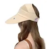 Chapeaux à large bord Protection UV Sports Sun Running Cyclisme avec lunettes Chapeau réglable Solide Vide Top Hommes et femmes