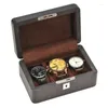 Uhrenboxen 3 Slots Leder Box Case Schwarz Mechanischer Organizer mit Schloss Frauen Schmuck Aufbewahrungshalter Geschenk