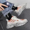 Casual Shoes Men Sneakers 39-45 Fashion White Running Male Soe Up Zapatillas Mujer Platform 1705