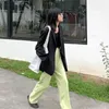 Abiti da donna UNXX Giacca da abito nera Silhouette ampia che dimagrisce Stile britannico Oversize Luxury Streetwear Giacca casual Office Lady Top