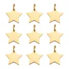 Pendant Necklaces 10pcs Star Stainless Steel Mini Charms Golden Color Tiny Pendants For Necklace Bracelet Jewelry Making Supplies