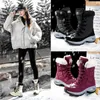 HBP Non-Brand New Winter Femmes Bottes De Haute Qualité Garder Au Chaud Mi-mollet Bottes De Neige Femmes À Lacets Confortables Dames Bottes Chaussures Femme