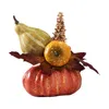 Fiori decorativi Decorazione artificiale del ringraziamento del fiore di zucca per la cucina di nozze