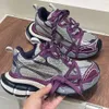 Paris 3xl pais sapatos para mulher belenciaga 2023 novo desgastado alto sola grossa rendas até esportes casuais sapatos femininos sujos