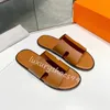 Yaz lüks Izmir Sandal Erkekler Erkekler İçin Calfskin Deri Kayma Konforlu Ayak Plajı Slide Yürüyüş Boy's Flip Flops Sandalias Eur38-46