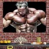 Arazzo da parete con poster motivazionale per bodybuilding - edificante allenamento fitness ispirazione banner da parete bandiera pittura su tela per palestra, dormitorio, camera, arredamento per ufficio