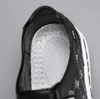 Mäns casual lädersäsonger Fyra idrotts ungdomskort sätta foten en slip-on lata skor stor storlek 45 46 A14 33 lzy lrge