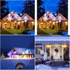 Led Effects Outdoor Christmas Moving Snow Laser Projector Stage Spotlight Snowflake Landscape Garden Lawn Light Dj Disco9129136 Drop D Dhmpv