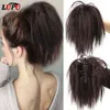 Synthetic Wigs LUPU Synthetic Hair Bun Claw Chignon Messy Curly Hair Band Elastic Scrunchy False Hair Pieces For Women Clip in Hair 240329