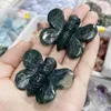 Decorative Figurines Natural Fluorite Bee Crafts Healing Crystal Reiki Chakra Figurine Home Decoration Accessories Room Decor 1pcs