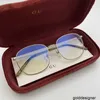 Diseñador Xiao Zhan, Estrella, Mismo Estilo G Familia 0681 Marco de Gafas de Luz Plana, Versión Alta, Cinta Dorada de Moda del Mismo Estilo para Hombres y Mujeres O7CQ